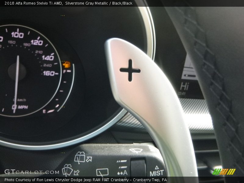 Silverstone Gray Metallic / Black/Black 2018 Alfa Romeo Stelvio Ti AWD