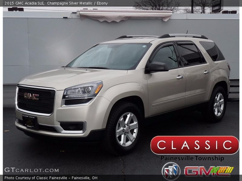 Champagne Silver Metallic / Ebony 2015 GMC Acadia SLE