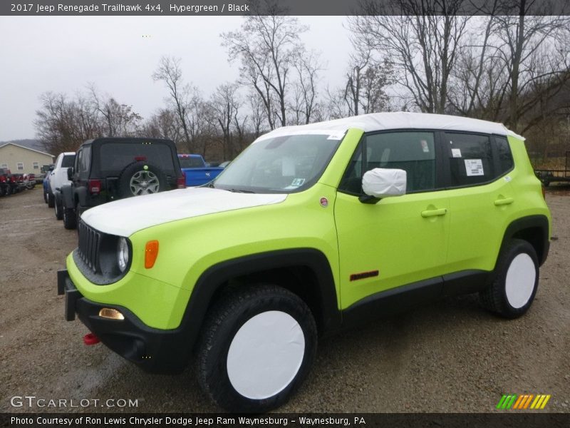 Hypergreen / Black 2017 Jeep Renegade Trailhawk 4x4
