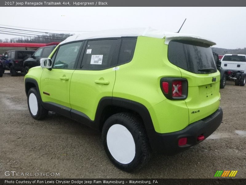 Hypergreen / Black 2017 Jeep Renegade Trailhawk 4x4