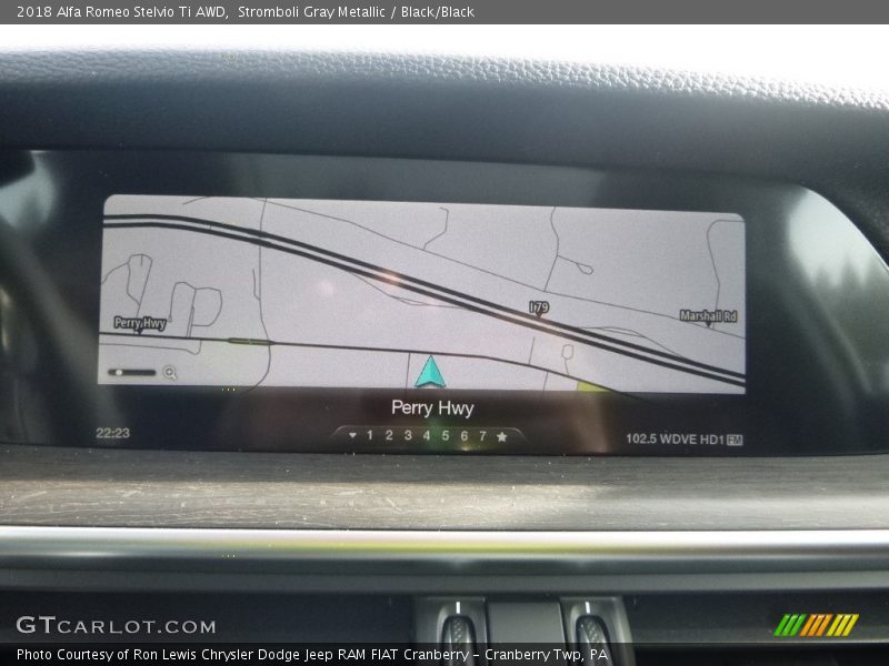 Stromboli Gray Metallic / Black/Black 2018 Alfa Romeo Stelvio Ti AWD