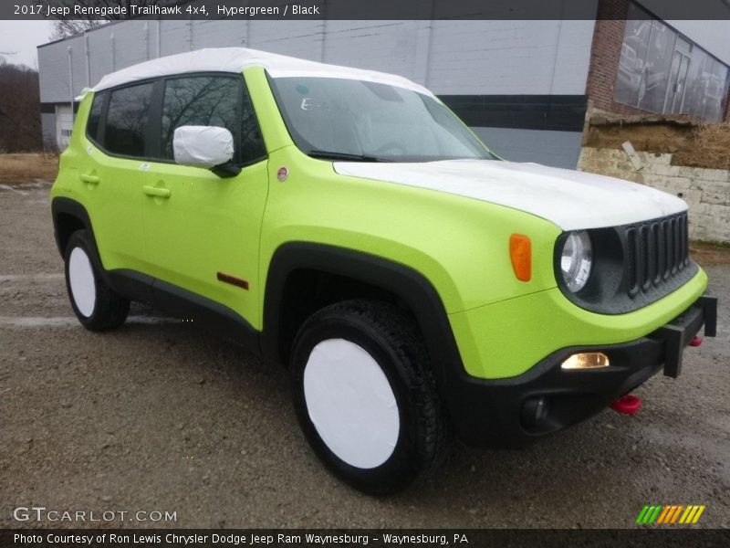 Hypergreen / Black 2017 Jeep Renegade Trailhawk 4x4