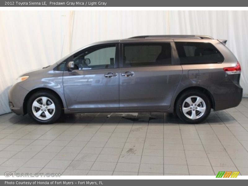 Predawn Gray Mica / Light Gray 2012 Toyota Sienna LE