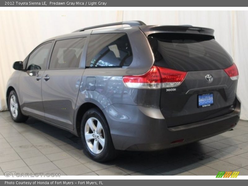 Predawn Gray Mica / Light Gray 2012 Toyota Sienna LE