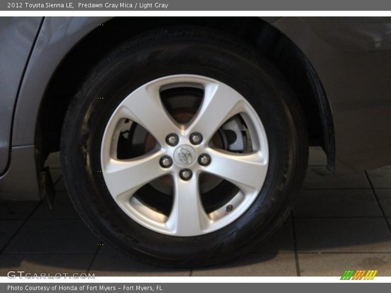 Predawn Gray Mica / Light Gray 2012 Toyota Sienna LE