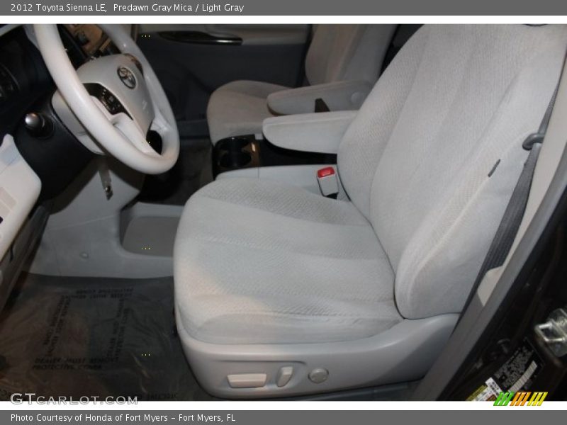 Predawn Gray Mica / Light Gray 2012 Toyota Sienna LE