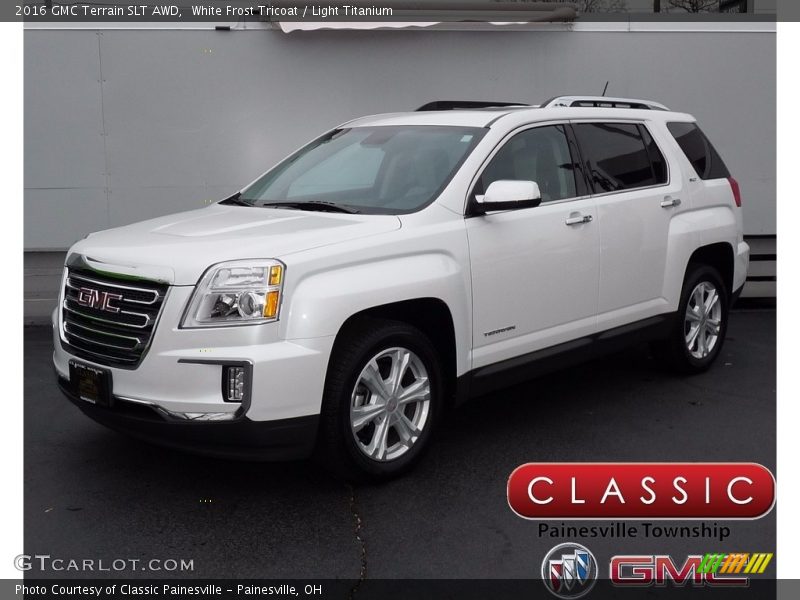 White Frost Tricoat / Light Titanium 2016 GMC Terrain SLT AWD