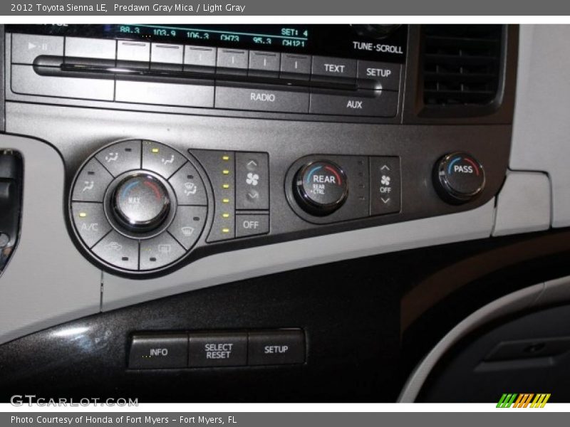 Predawn Gray Mica / Light Gray 2012 Toyota Sienna LE