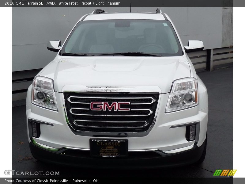 White Frost Tricoat / Light Titanium 2016 GMC Terrain SLT AWD