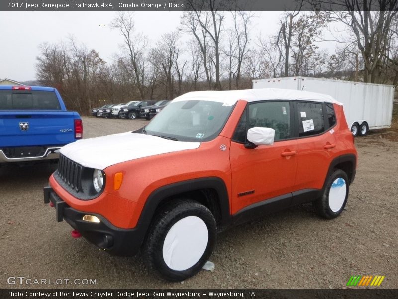 Omaha Orange / Black 2017 Jeep Renegade Trailhawk 4x4