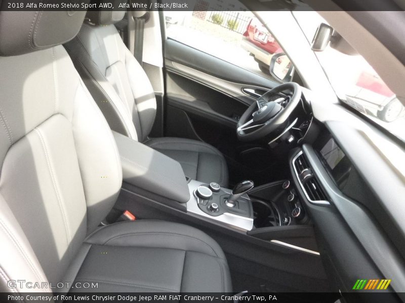 Alfa White / Black/Black 2018 Alfa Romeo Stelvio Sport AWD