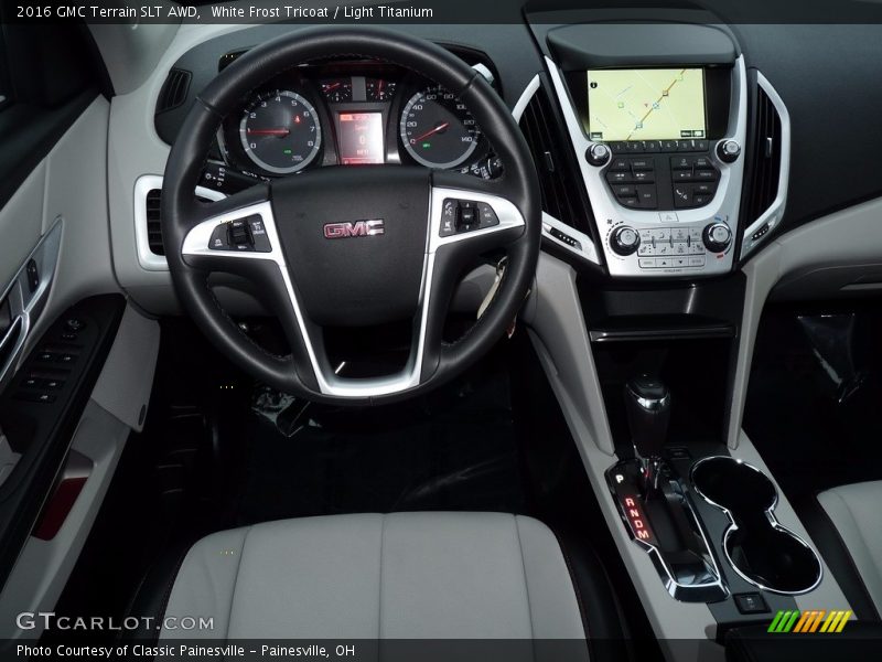 White Frost Tricoat / Light Titanium 2016 GMC Terrain SLT AWD