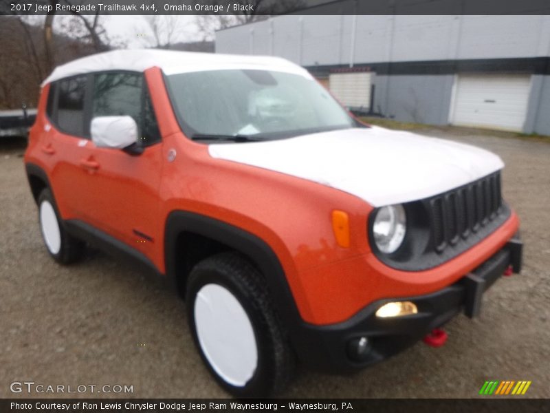 Omaha Orange / Black 2017 Jeep Renegade Trailhawk 4x4