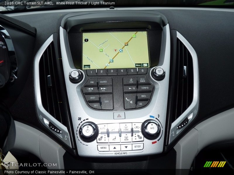 White Frost Tricoat / Light Titanium 2016 GMC Terrain SLT AWD
