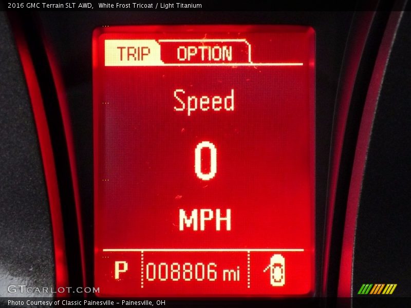 White Frost Tricoat / Light Titanium 2016 GMC Terrain SLT AWD