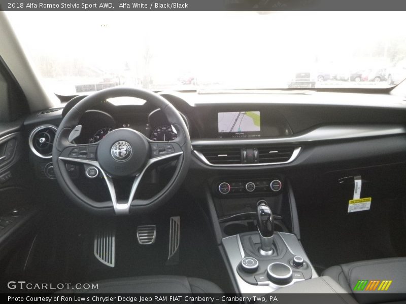 Alfa White / Black/Black 2018 Alfa Romeo Stelvio Sport AWD