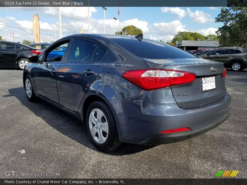 Steel Blue / Black 2016 Kia Forte LX Sedan