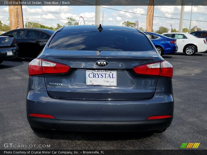 Steel Blue / Black 2016 Kia Forte LX Sedan