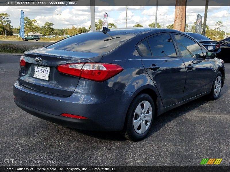 Steel Blue / Black 2016 Kia Forte LX Sedan