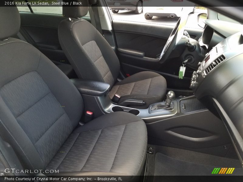 Steel Blue / Black 2016 Kia Forte LX Sedan