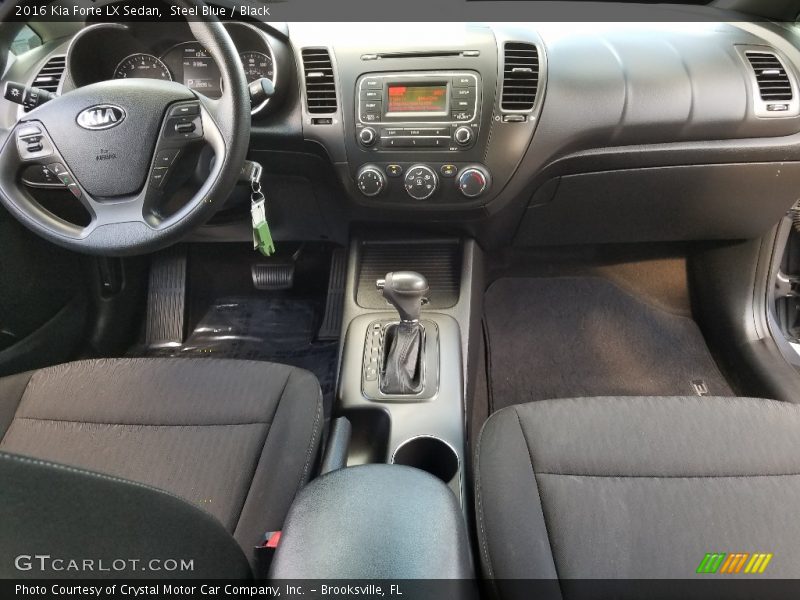 Steel Blue / Black 2016 Kia Forte LX Sedan