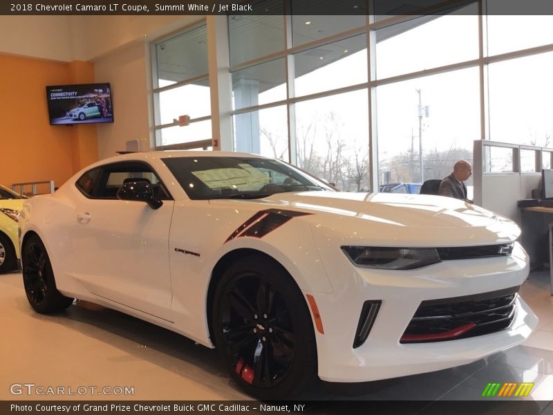 Summit White / Jet Black 2018 Chevrolet Camaro LT Coupe
