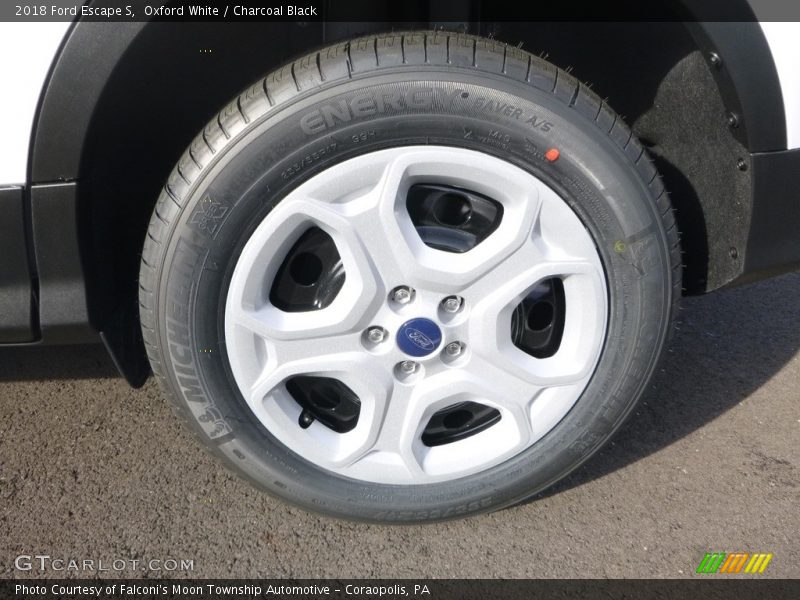 Oxford White / Charcoal Black 2018 Ford Escape S