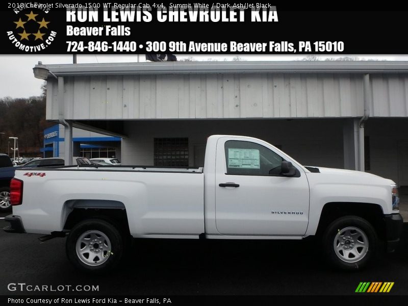 Summit White / Dark Ash/Jet Black 2018 Chevrolet Silverado 1500 WT Regular Cab 4x4