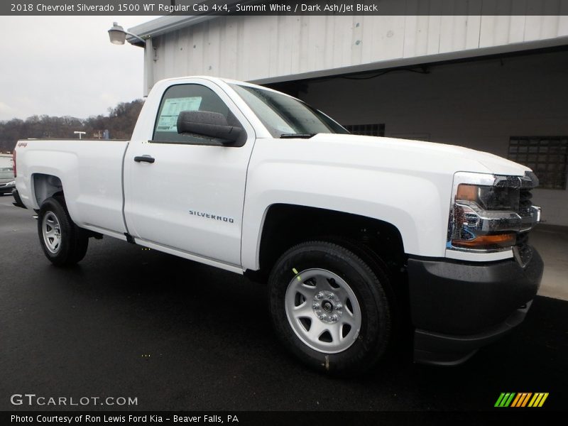 Summit White / Dark Ash/Jet Black 2018 Chevrolet Silverado 1500 WT Regular Cab 4x4