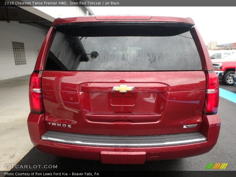 Siren Red Tintcoat / Jet Black 2018 Chevrolet Tahoe Premier 4WD