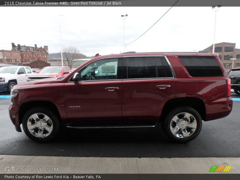 Siren Red Tintcoat / Jet Black 2018 Chevrolet Tahoe Premier 4WD