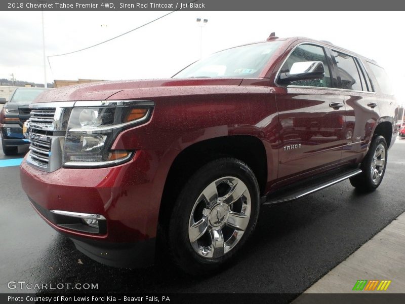 Siren Red Tintcoat / Jet Black 2018 Chevrolet Tahoe Premier 4WD