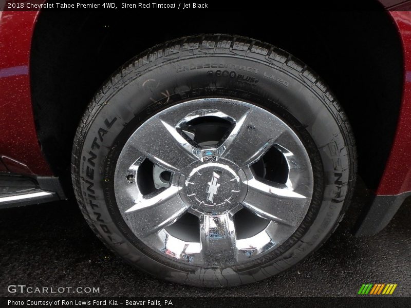 Siren Red Tintcoat / Jet Black 2018 Chevrolet Tahoe Premier 4WD