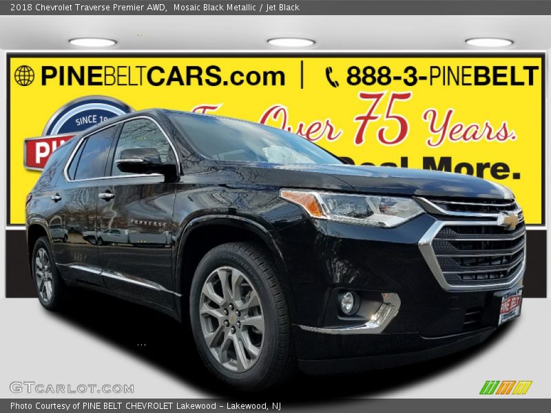 Mosaic Black Metallic / Jet Black 2018 Chevrolet Traverse Premier AWD