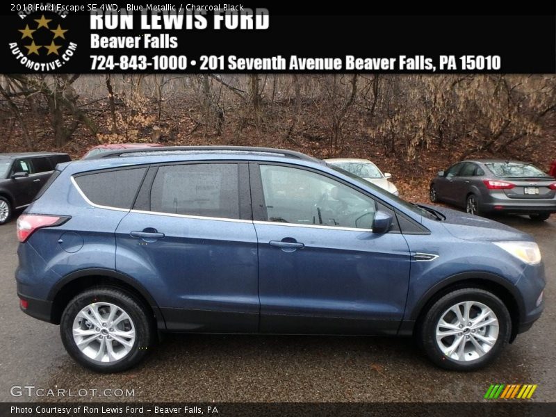 Blue Metallic / Charcoal Black 2018 Ford Escape SE 4WD