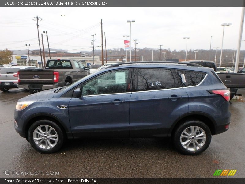 Blue Metallic / Charcoal Black 2018 Ford Escape SE 4WD