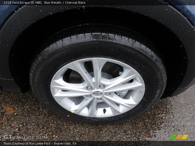 Blue Metallic / Charcoal Black 2018 Ford Escape SE 4WD