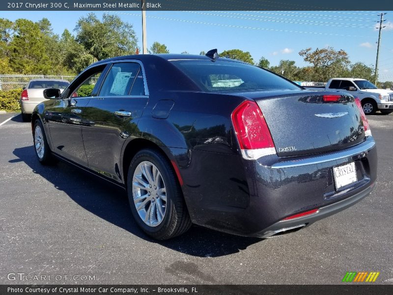 Maximum Steel Metallic / Black 2017 Chrysler 300 C