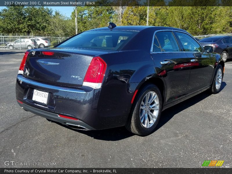 Maximum Steel Metallic / Black 2017 Chrysler 300 C