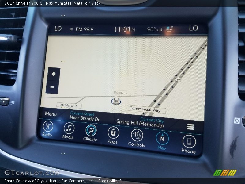 Maximum Steel Metallic / Black 2017 Chrysler 300 C