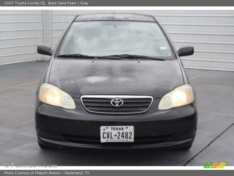 Black Sand Pearl / Gray 2007 Toyota Corolla CE