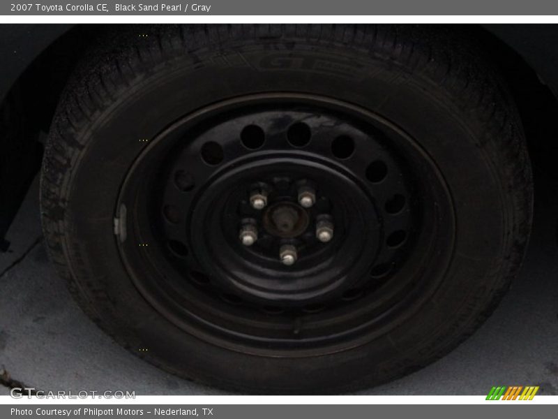 Black Sand Pearl / Gray 2007 Toyota Corolla CE