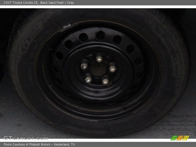 Black Sand Pearl / Gray 2007 Toyota Corolla CE