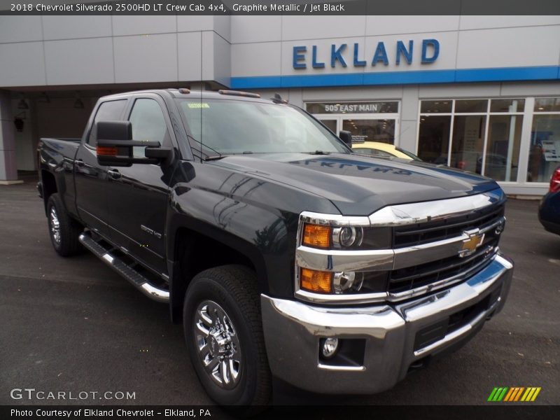Graphite Metallic / Jet Black 2018 Chevrolet Silverado 2500HD LT Crew Cab 4x4