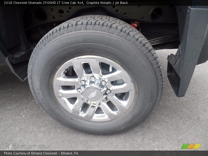 Graphite Metallic / Jet Black 2018 Chevrolet Silverado 2500HD LT Crew Cab 4x4