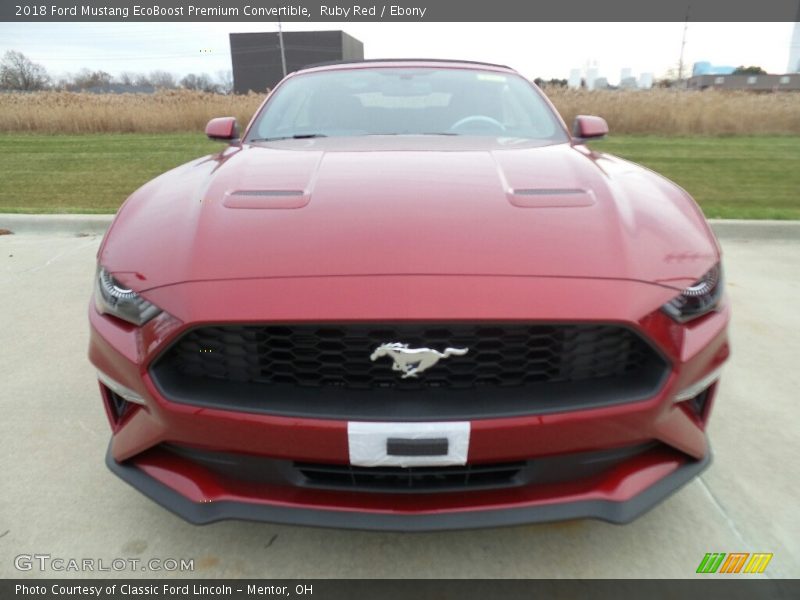 Ruby Red / Ebony 2018 Ford Mustang EcoBoost Premium Convertible
