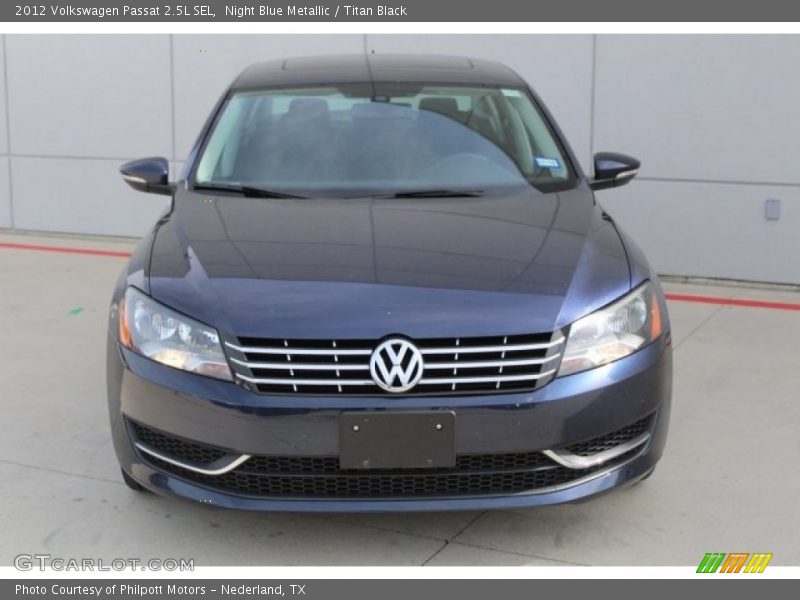 Night Blue Metallic / Titan Black 2012 Volkswagen Passat 2.5L SEL