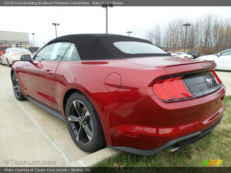 Ruby Red / Ebony 2018 Ford Mustang EcoBoost Premium Convertible