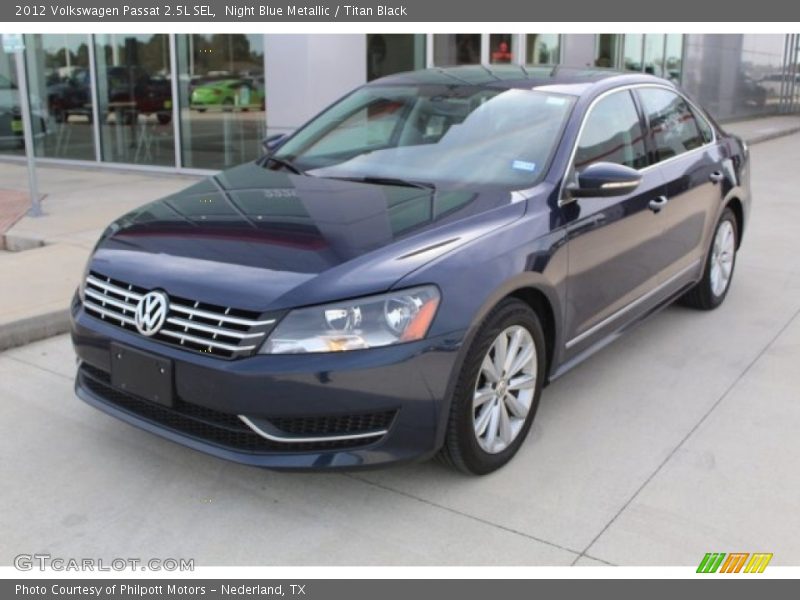 Night Blue Metallic / Titan Black 2012 Volkswagen Passat 2.5L SEL