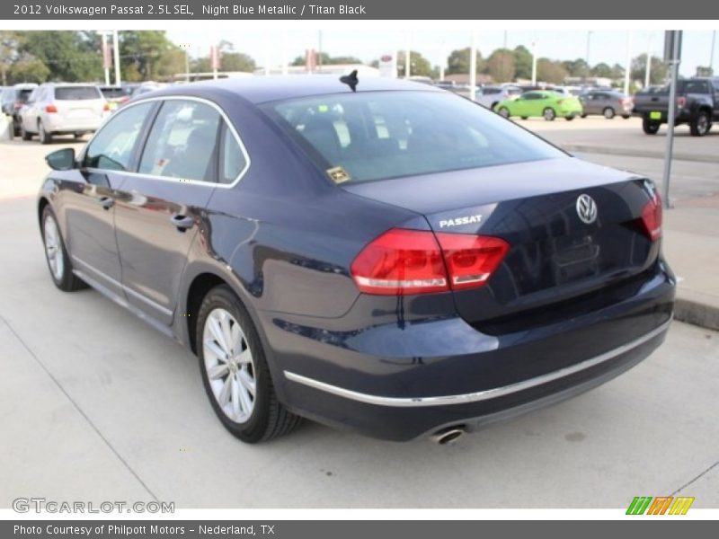 Night Blue Metallic / Titan Black 2012 Volkswagen Passat 2.5L SEL